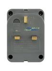 Home Best, Power Adaptor Plug, 3 Neon Sockets, Grey