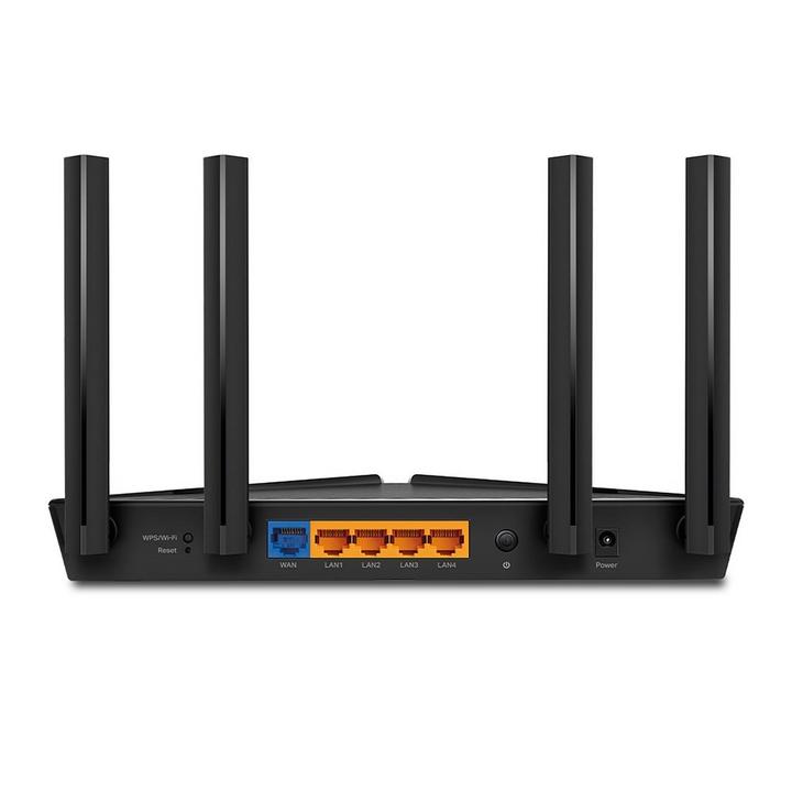 TP-LINK Home Router, Dual band, Wi-Fi 6, Speed up to 2.4 Gbps, Black