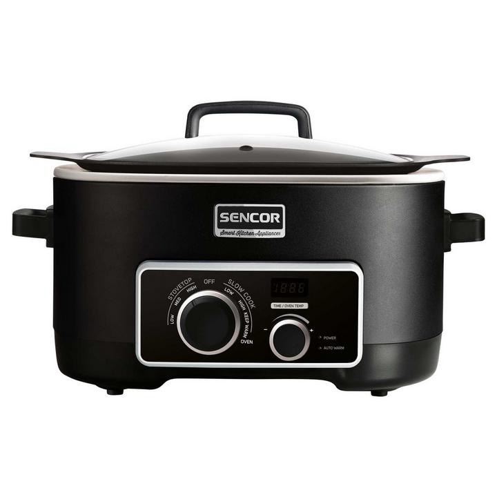 Sencor 5.5L Slow Cooker 1200W, Black