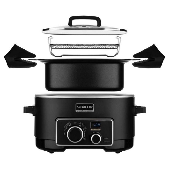 Sencor 5.5L Slow Cooker 1200W, Black