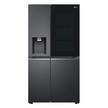 LG Side By Side Refrigerator 18.2Cu.ft, Freezer 7.3Cu.ft, InstaView,Linear Inverter, Matte Black
