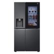 LG Side By Side Refrigerator 18.2Cu.ft, Freezer 7.3Cu.ft, InstaView,Linear Inverter, Matte Black