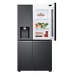 LG Side By Side Refrigerator 18.2Cu.ft, Freezer 7.3Cu.ft, InstaView,Linear Inverter, Matte Black