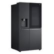LG Side By Side Refrigerator 18.2Cu.ft, Freezer 7.3Cu.ft, InstaView,Linear Inverter, Matte Black