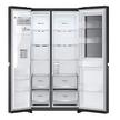 LG Side By Side Refrigerator 18.2Cu.ft, Freezer 7.3Cu.ft, InstaView,Linear Inverter, Matte Black