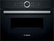 Bosch, Series 8, Built-in compact oven with microwave function, 60 x 45 cm,Black