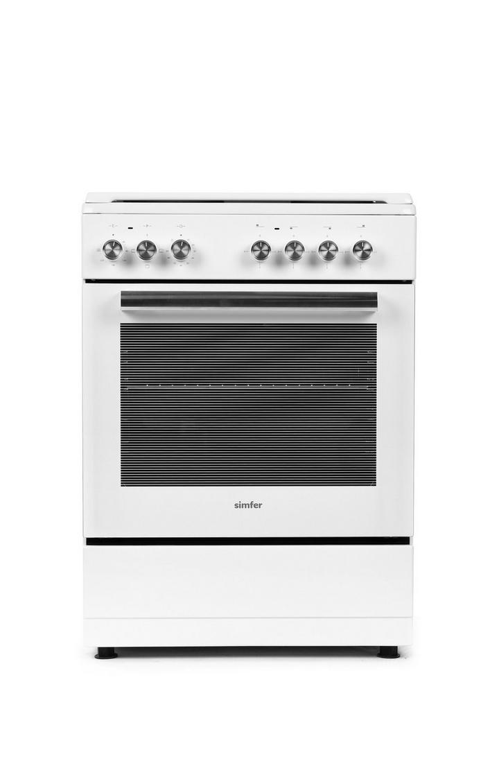 Simfer, Electric 60x60, 4 Hot Plates,  Electric Oven,White