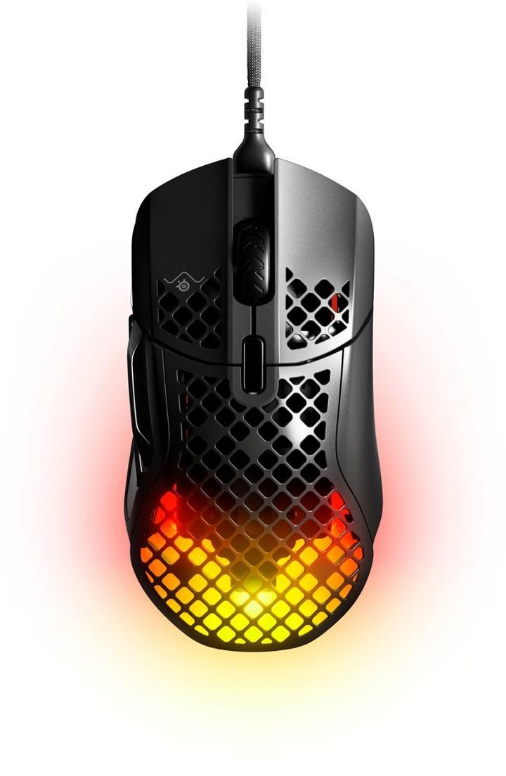 STEELSERIES Aerox 5 Wired Gaming Mouse, USB-C, Black - eXtra