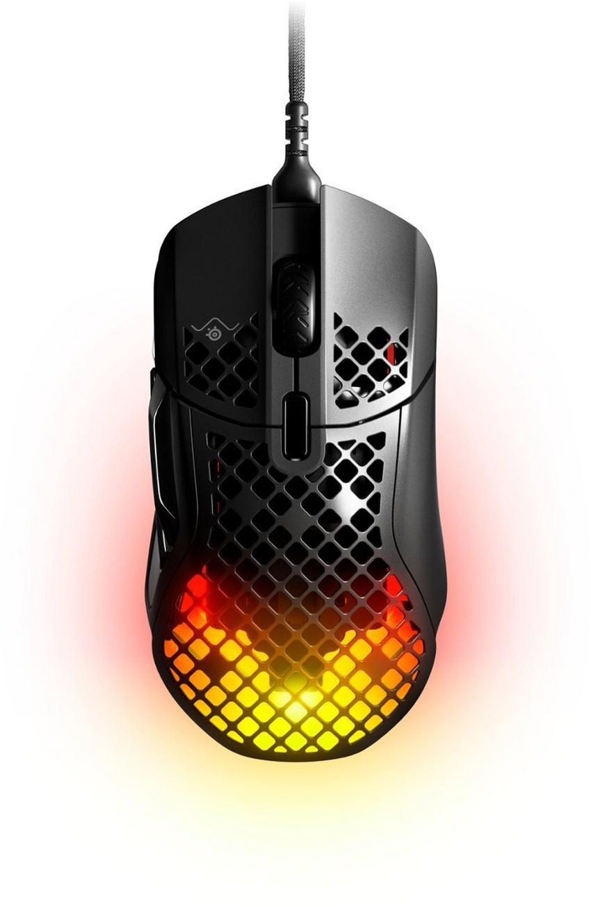 STEELSERIES Aerox 5 Wired Gaming Mouse, USB-C, Black - eXtra