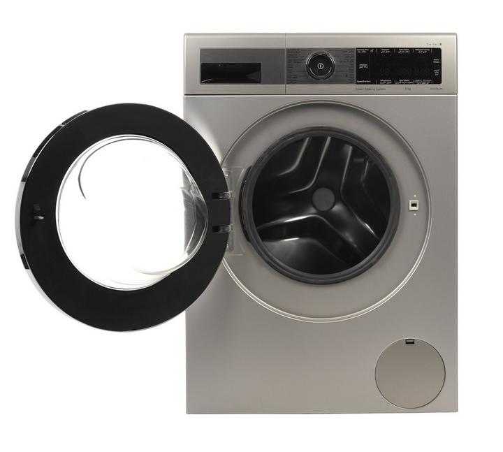 Bosch Front Load Washing Machine, Series 8, 9kg,Silver