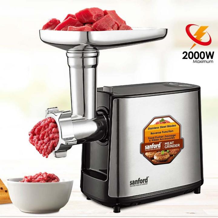 Sanford Meat Grinder 2000W Stainless steel Black/Silver