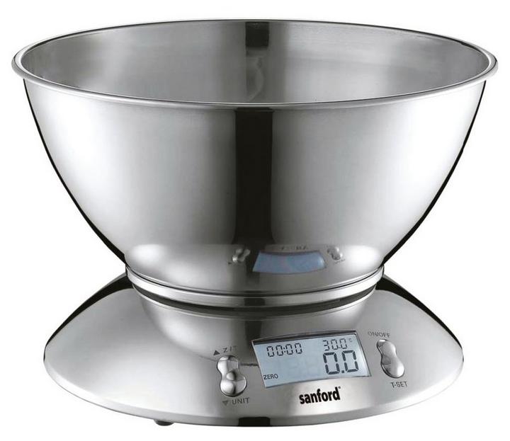 Sanford 1.8 L 5kg 11LB Electric Kitchen Scale Silver eXtra Bahrain