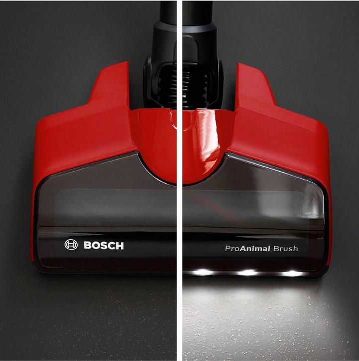 Bosch Rechargeable Vacuum Cleaner, 0.3L, Red