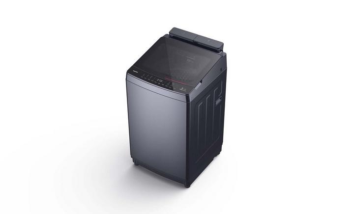Toshiba Top Load Washing Machine, 12 Kg, Dark Gray - eXtra