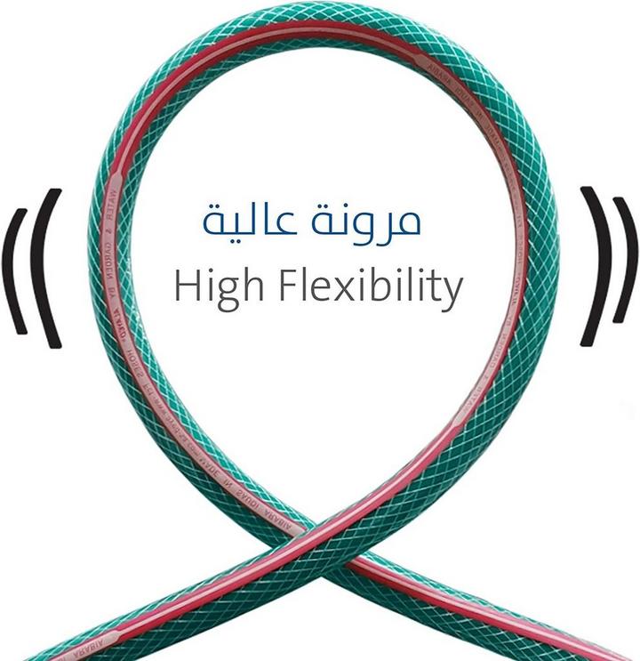 العايد خرطوم حديقة كريستال مزدوج، 3/4 انش، 25 متر