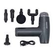 Geepas 5-in-1 Rechargeable Digital Massager Massage Gun, Black