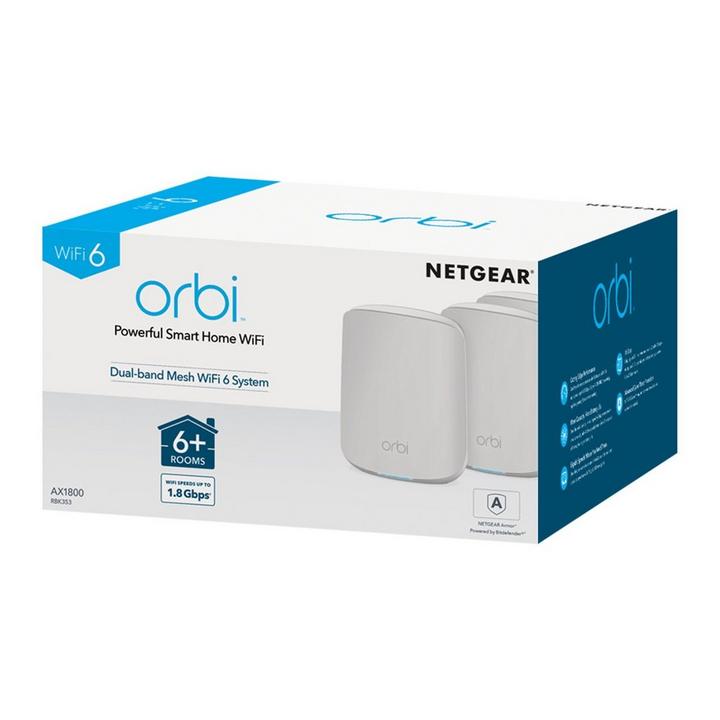 Netgear, WiFi 6 Mesh Router Dual-Band 1200Mbps, 3 Pack, White