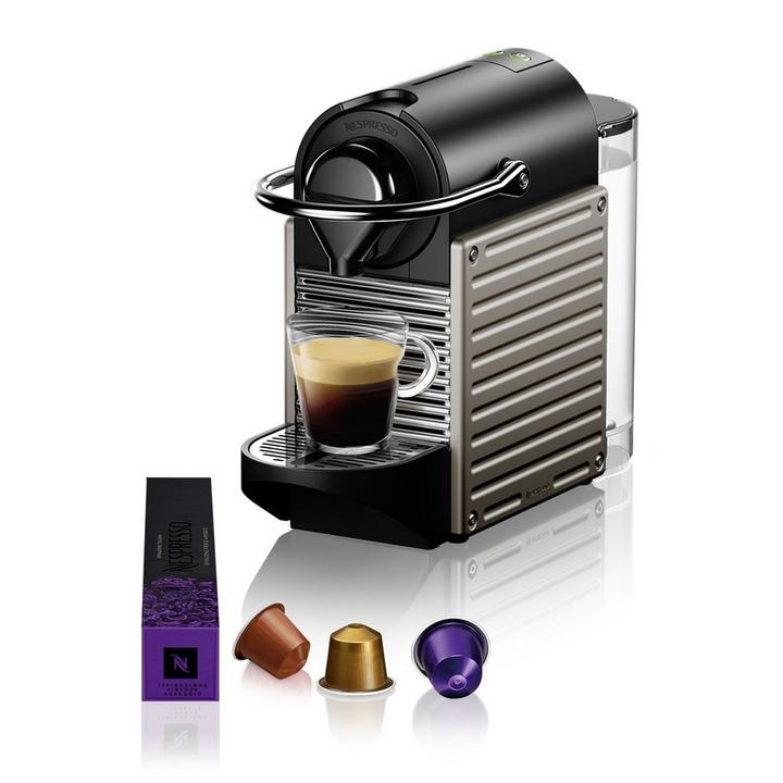 Nespresso Pixie Titanium Coffee Machine, 19 Bar, 0.7L