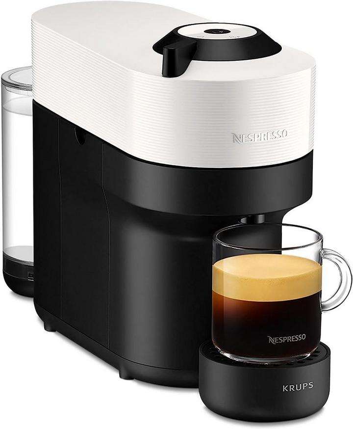 Krups 0.6L Nespresso Vertuo Pop 1500W Coffee Machine White Black