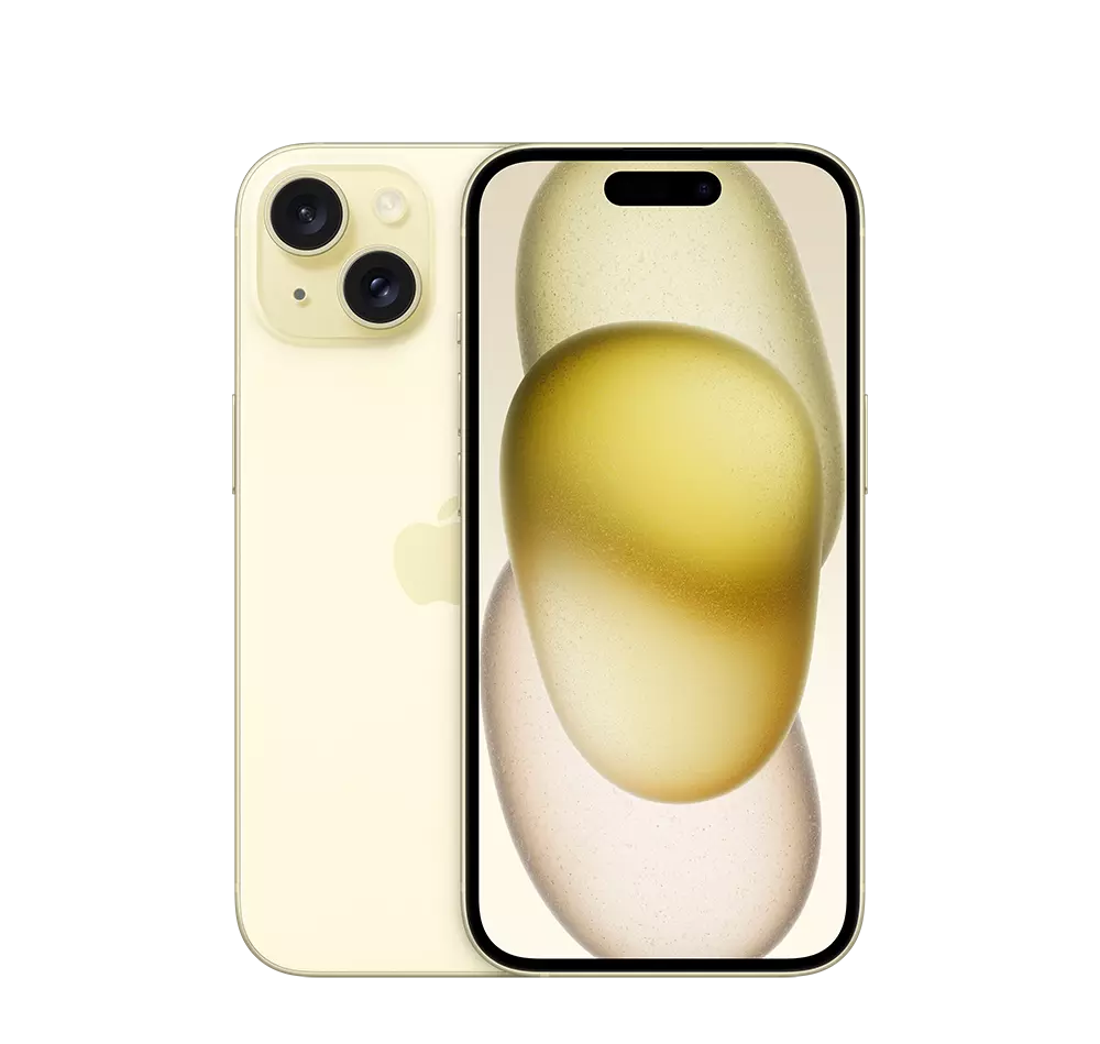 Apple iPhone 15, 5G, 6.1 inch, 128GB, Yellow