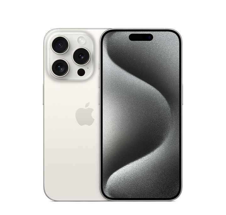 Apple iPhone 15 Pro, 5G, 6.1 inch, 256GB, White Titanium