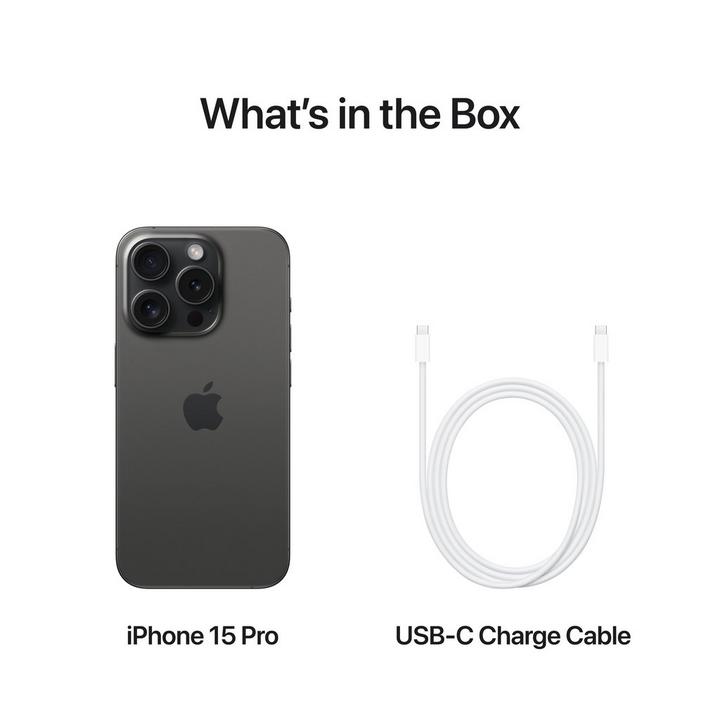 Apple iPhone 15 Pro, 5G, 6.1 inch, 256GB, Black Titanium