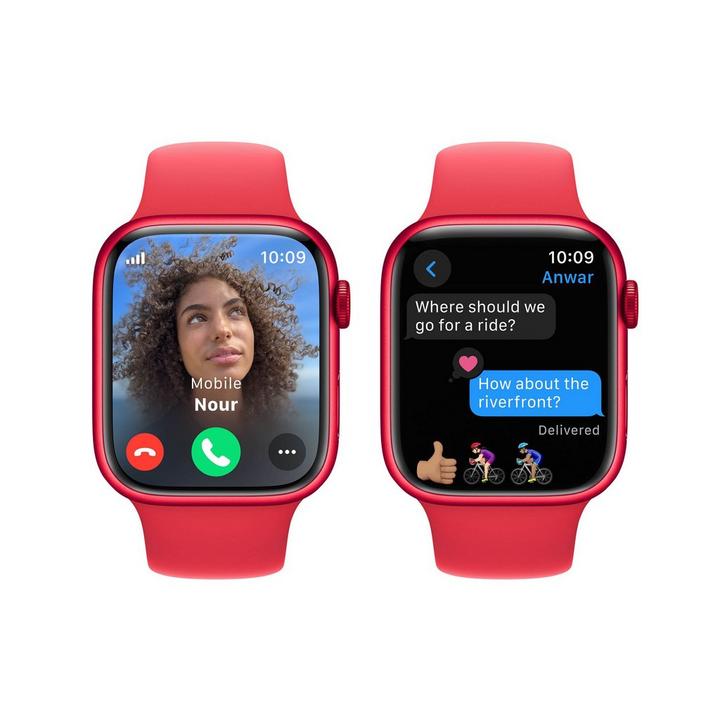 Apple Watch Series 9 GPS + Cellular 45mm Aluminium Case with (PRODUCT)RED Sport Band - M/L