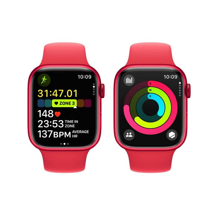 Apple Watch Series 9 GPS + Cellular 45mm Aluminium Case with (PRODUCT)RED Sport Band - M/L