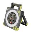 Masterplug, Pro-XT 4 Socket LED Work Light Extension Reel with Stand, 5M Cable, Grey