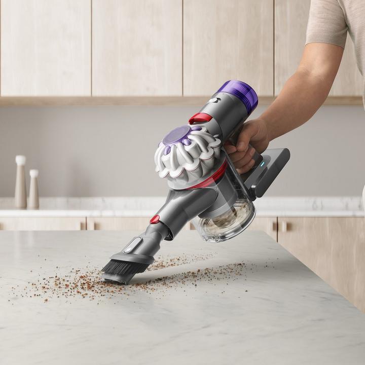 Dyson, V8, Cordless Vacuum Cleaner, 0.54L, 115W, Silver/Nickel - eXtra