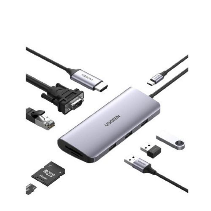 Ugreen, 9in1 USB-C Hub, 4K HDMI, Grey