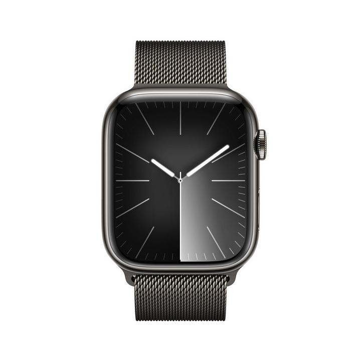 Apple Watch Series 9 GPS + Cellular 45mm Graphite Stainless Steel Case with Graphite Milanese Loop