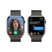 Apple Watch Series 9 GPS + Cellular 45mm Graphite Stainless Steel Case with Graphite Milanese Loop