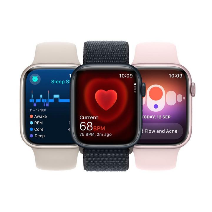 Apple Watch Series 9 GPS + Cellular 45mm Graphite Stainless Steel Case with Graphite Milanese Loop