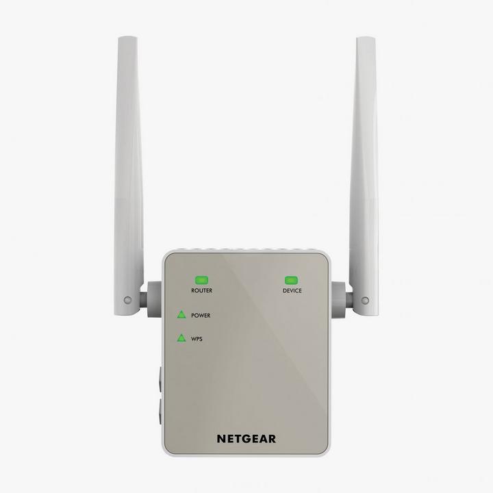 Netgear, WiFi Range Extender, Dual-Band, 25 Users, Silver