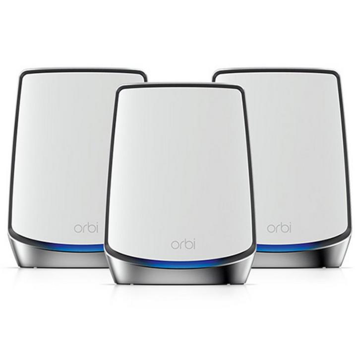 Netgear, WiFi 6 Mesh Router, Tri-Band, Silver/White