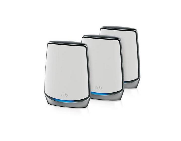 Netgear, WiFi 6 Mesh Router, Tri-Band, Silver/White