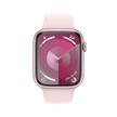 Apple Watch Series 9 GPS 41mm Pink Aluminium Case with Light Pink Sport Band - S/M