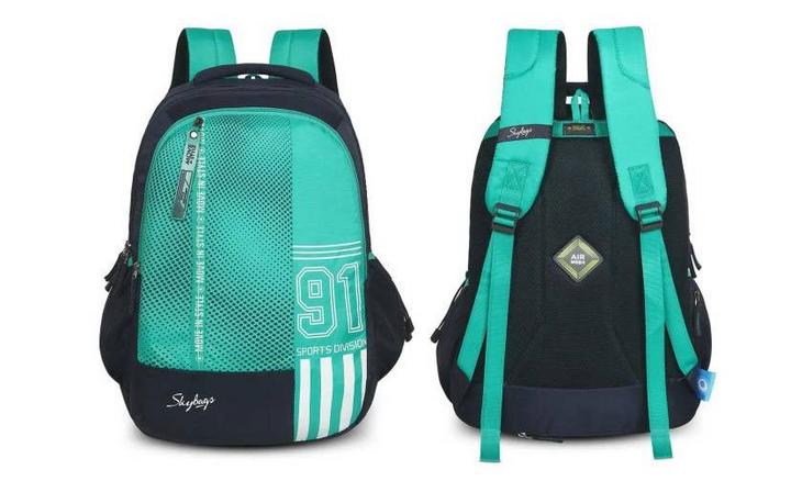 Skybags SHIELD 18.5 Inch Kids School Backpack Bag Black Teal eXtra Bahrain