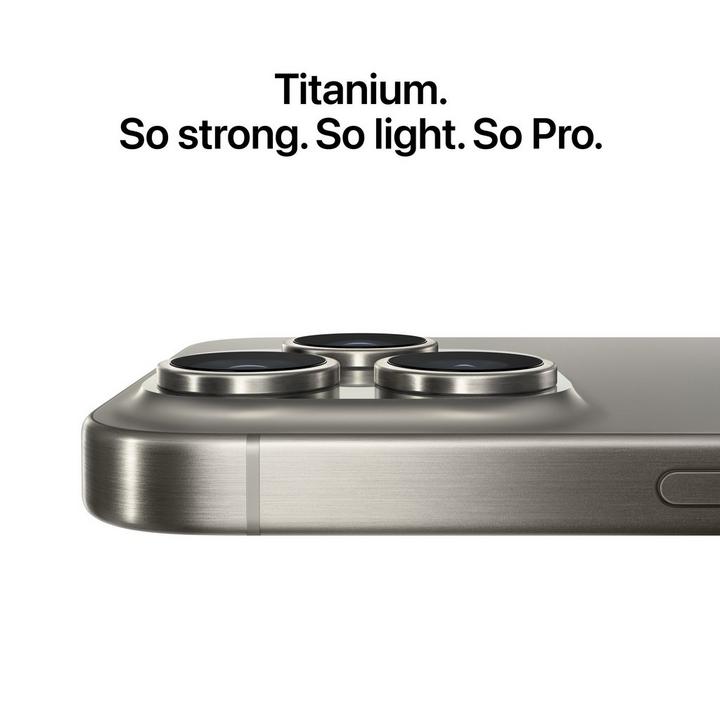 Apple iPhone 15 Pro, 5G, 1TB, 6.1 Inch, White Titanium
