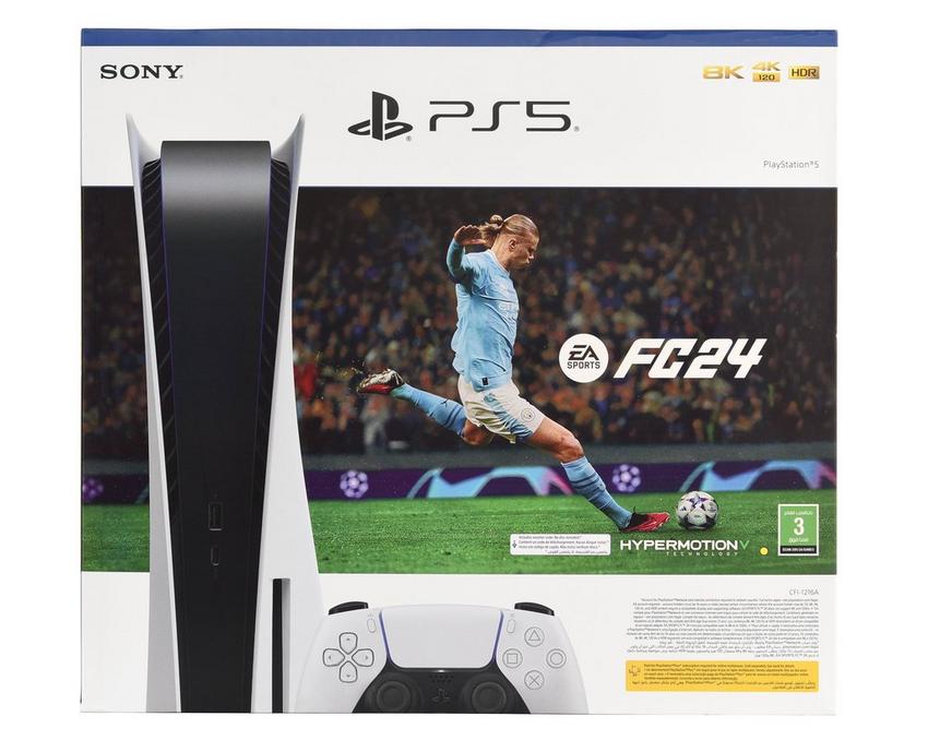 PlayStation 5 Disc, with EA FC24 VOUCHER - eXtra