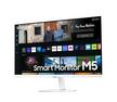 SAMSUNG Flat Smart Monitor M5, 27 inch, White