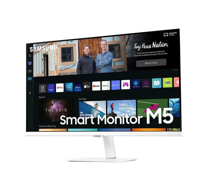 SAMSUNG Flat Smart Monitor M5, 27 inch, White