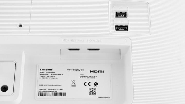 SAMSUNG Flat Smart Monitor M5, 27 inch, White