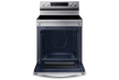 Samsung Electric Range, 4 Black Ceramic Hobs 1 Warming Zone, WiFi, Stainless Steel/Black