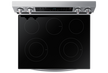 Samsung Electric Range, 4 Black Ceramic Hobs 1 Warming Zone, WiFi, Stainless Steel/Black
