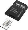 SANDISK High Endurance microSDXC + SD Adapter, 128GB, White