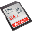 SANDISK SD Card, 64GB, Black