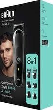 Braun 8-in-1 Style Kit series 3, Beard and Hair, Grey