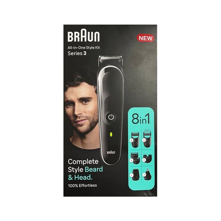 Braun All-in-One スタイルキット 8in1 Braun 8-in-1 Style Kit series 3, Beard and Hair, Grey - eXtra